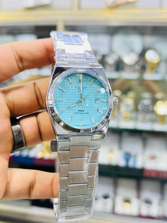 TISSOT PRX TIFNY dial with silver chain