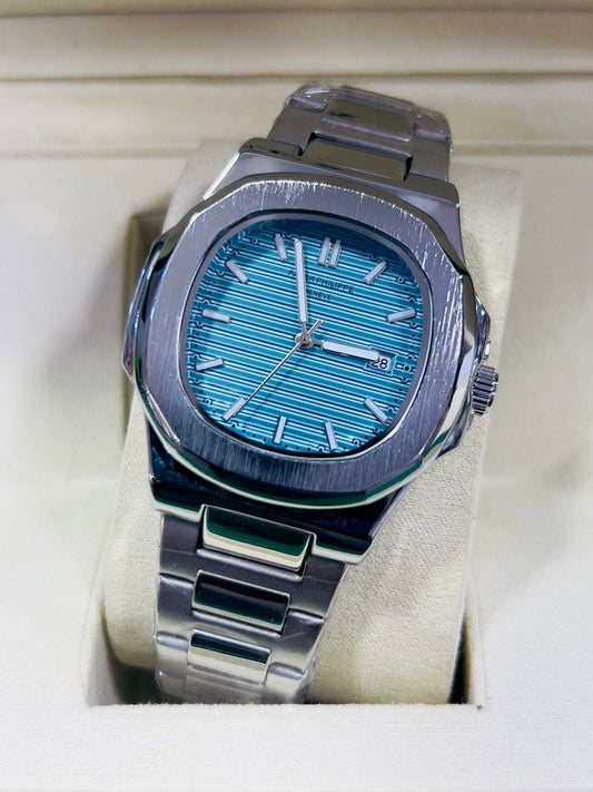 pp silver with  Tiffany dial with date