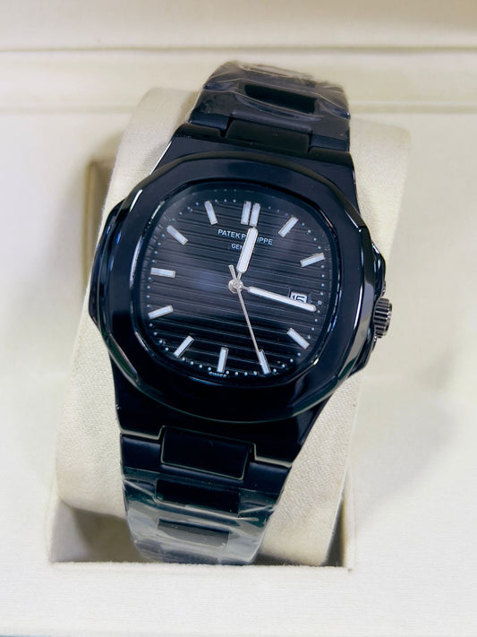 pp Black with Black dial with date